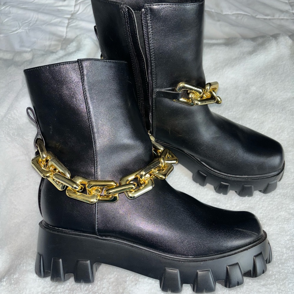 Chunky Chain Booties